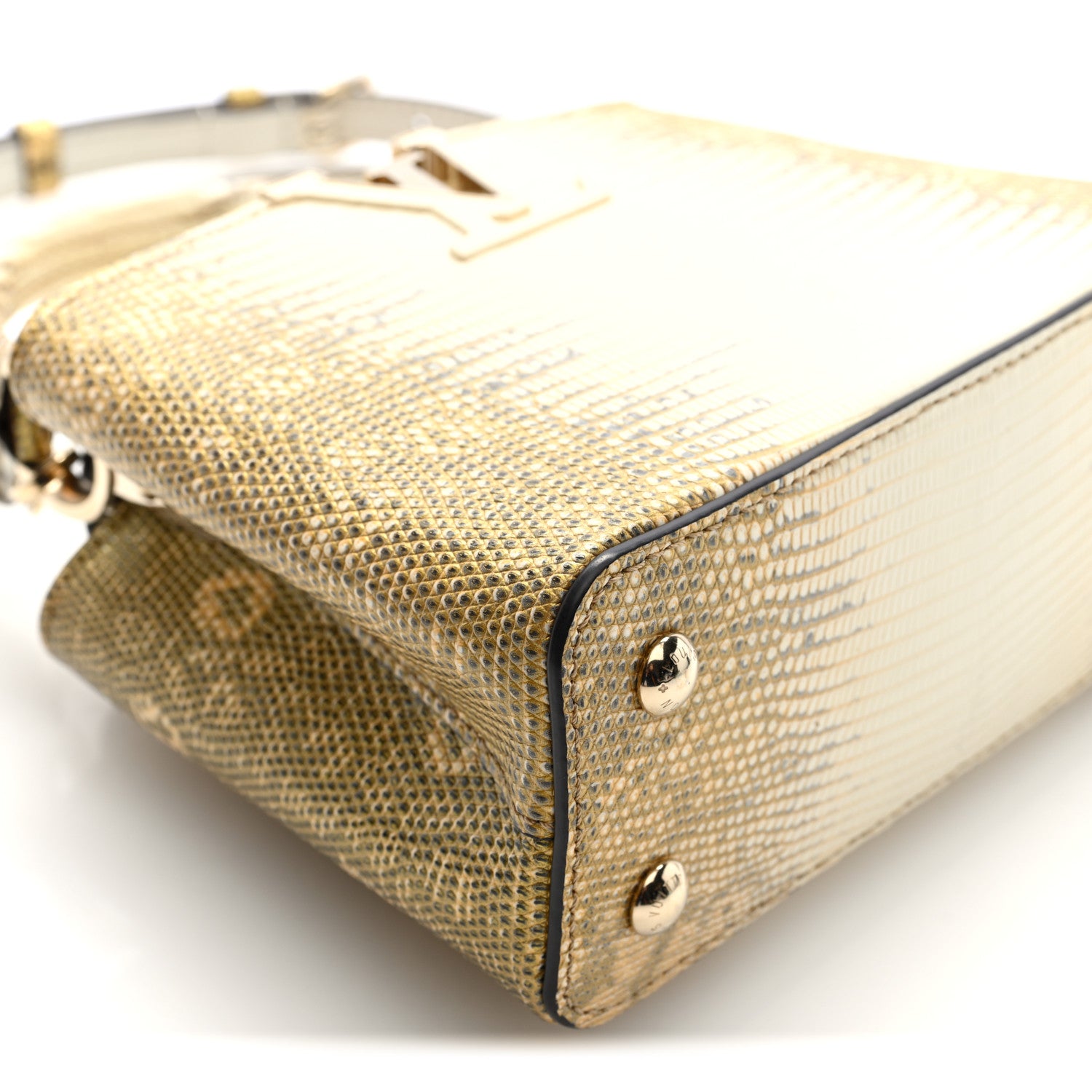 Louis Vuitton Lizard Ombre Capucines Mini Natural 8 of 9