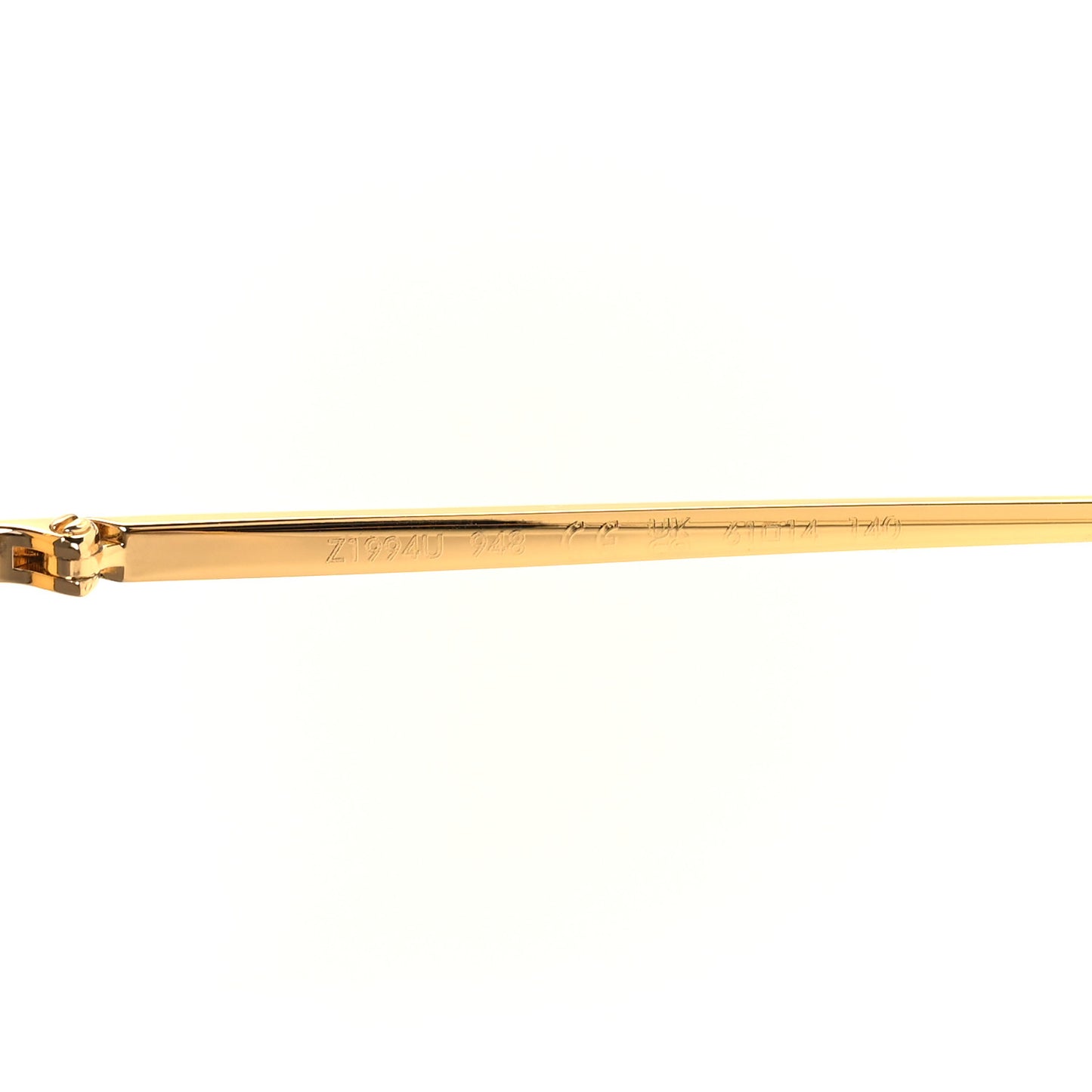 Metal LV Moon Square Sunglasses Z1994U Gold