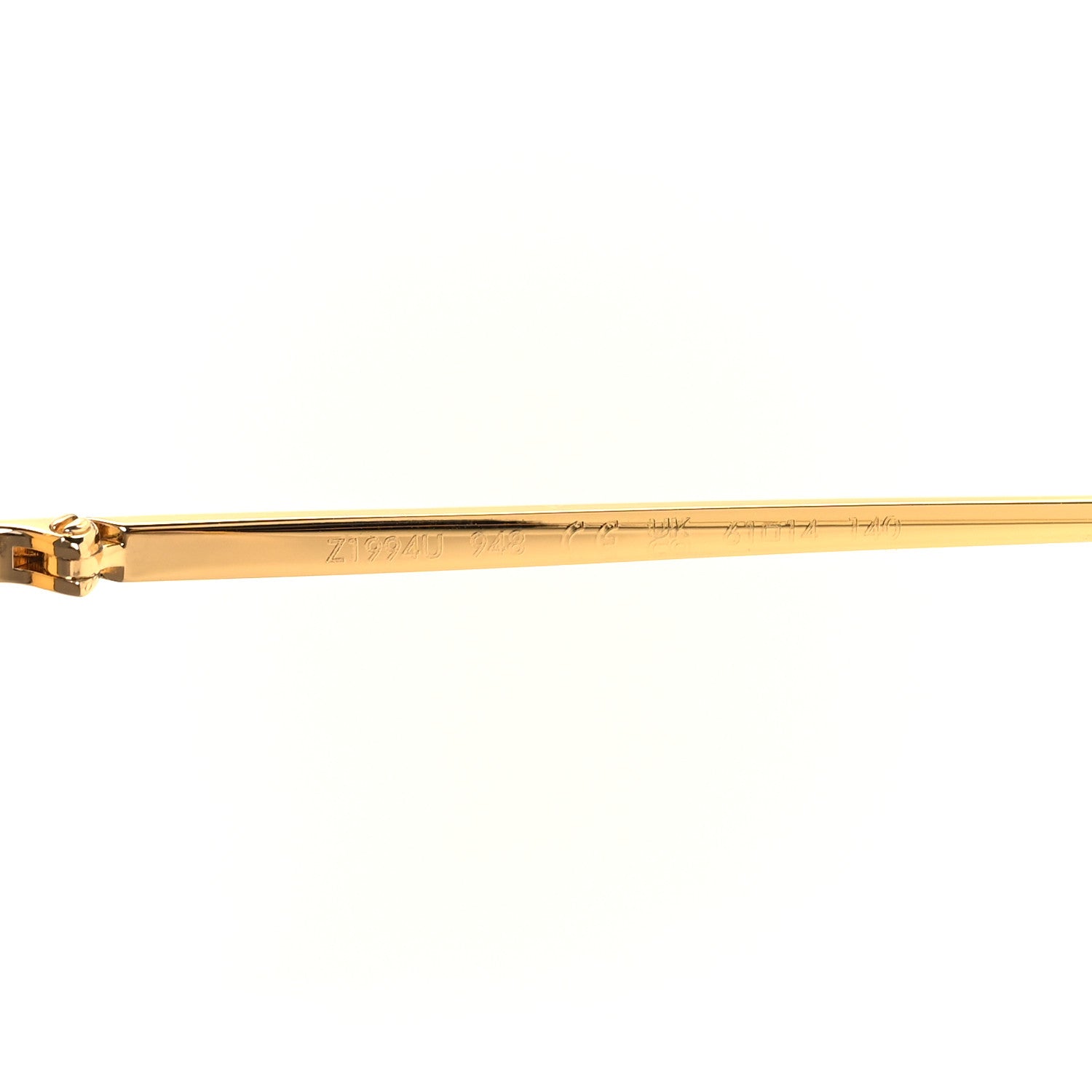 Louis Vuitton Metal LV Moon Square Sunglasses Z1994U Gold 6 of 8
