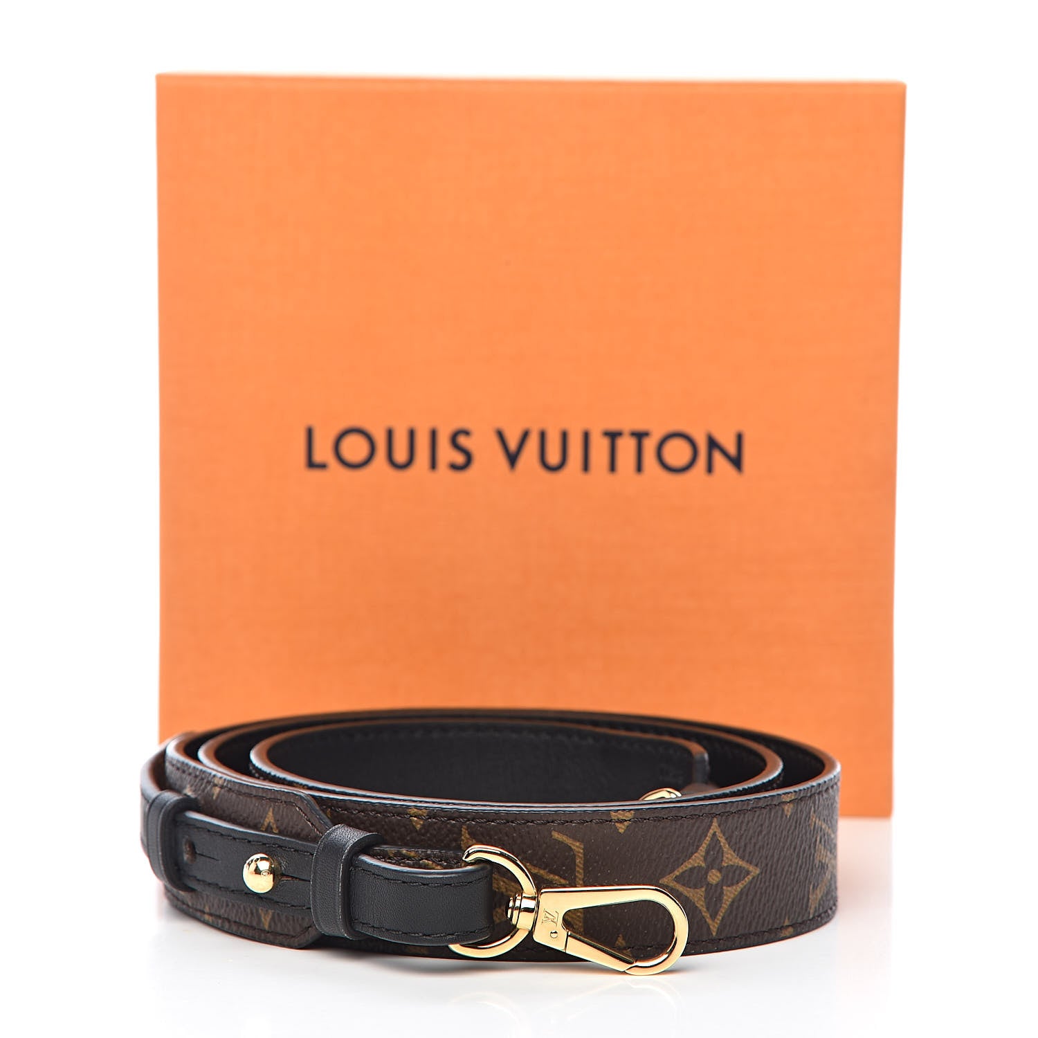 Louis Vuitton Monogram Bandouliere Shoulder Strap XL Black 5 of 5