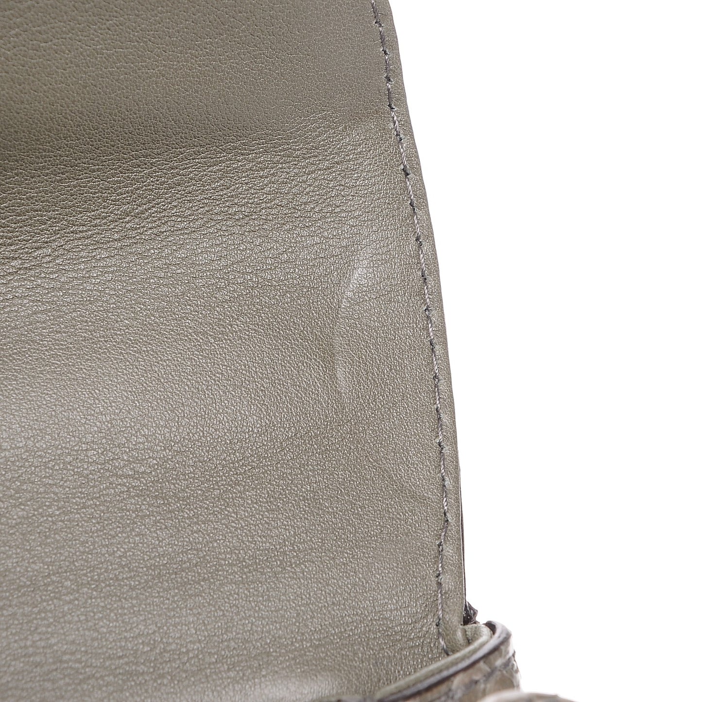 Python Medium New Bamboo Top Handle Bag Green