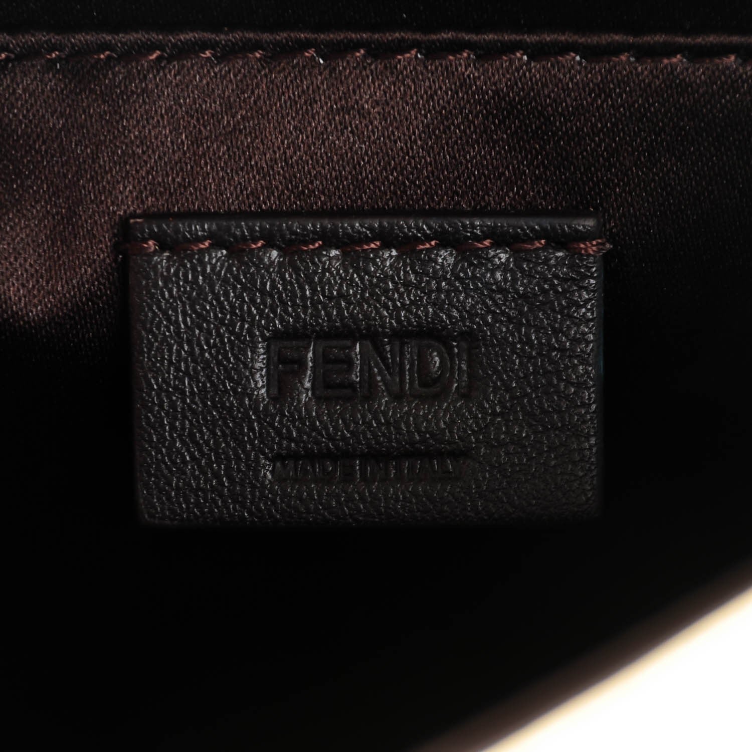 Fendi Vitello Mirror Elite Bi-Color Mini Rush Clutch Gold Grey 6 of 8