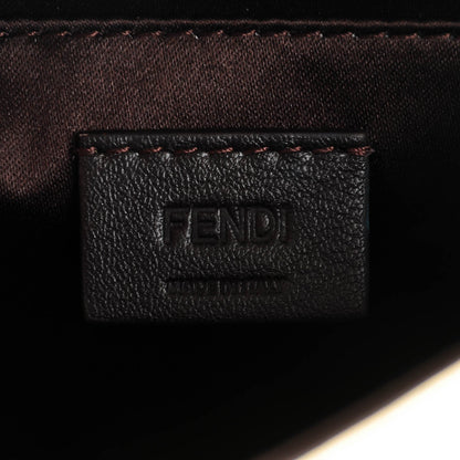 Fendi Vitello Mirror Elite Bi-Color Mini Rush Clutch Gold Grey 6 of 8