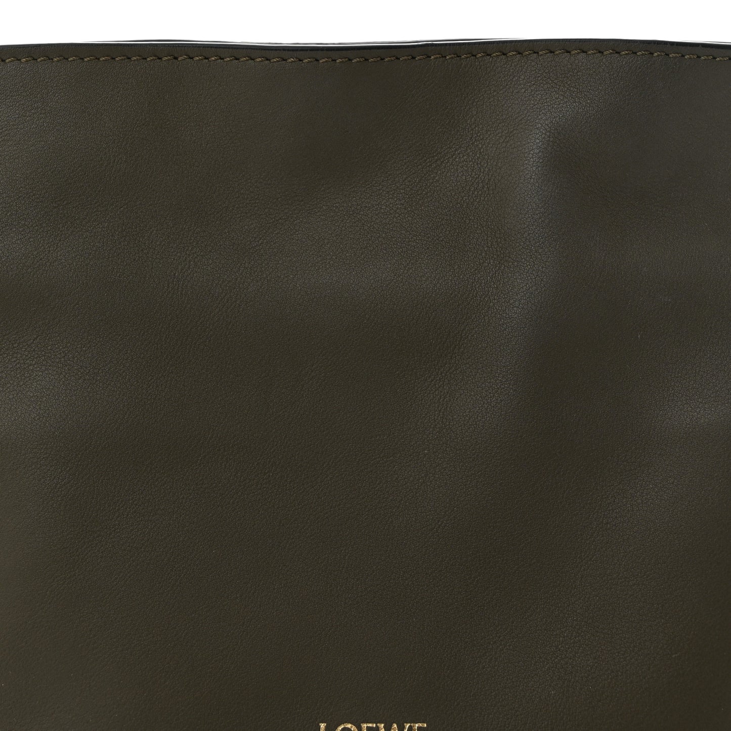Calfskin Mini Flamenco Knot Clutch Vintage Khaki
