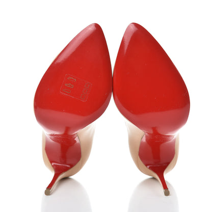 Christian Louboutin Shiny Nappa Breche 100 Pumps 36.5 Doudou 5 of 10