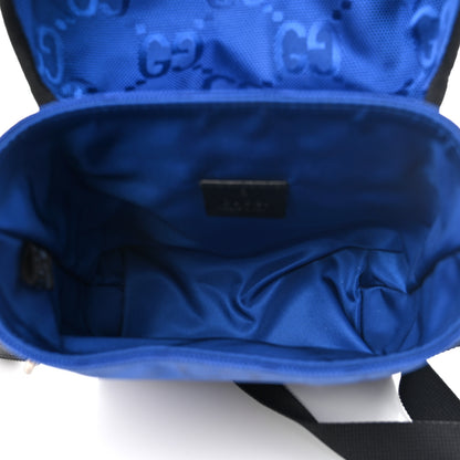Gucci Econyl Nylon Monogram Off The Grid Messenger Bag Orient Blue Black 5 of 11