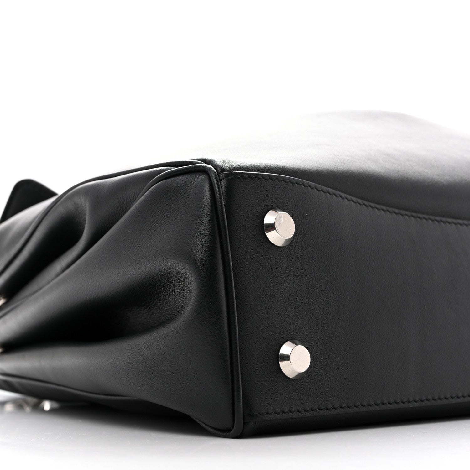 Balenciaga Natural Smooth Calfskin Medium Rodeo Top Handle Handbag Black 9 of 10