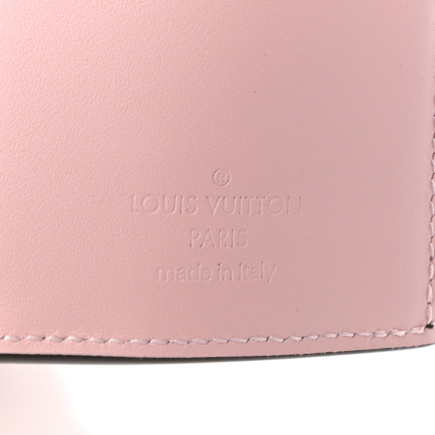 Patent Calfskin Monogram Cherrywood Compact Wallet Rose Ballerine