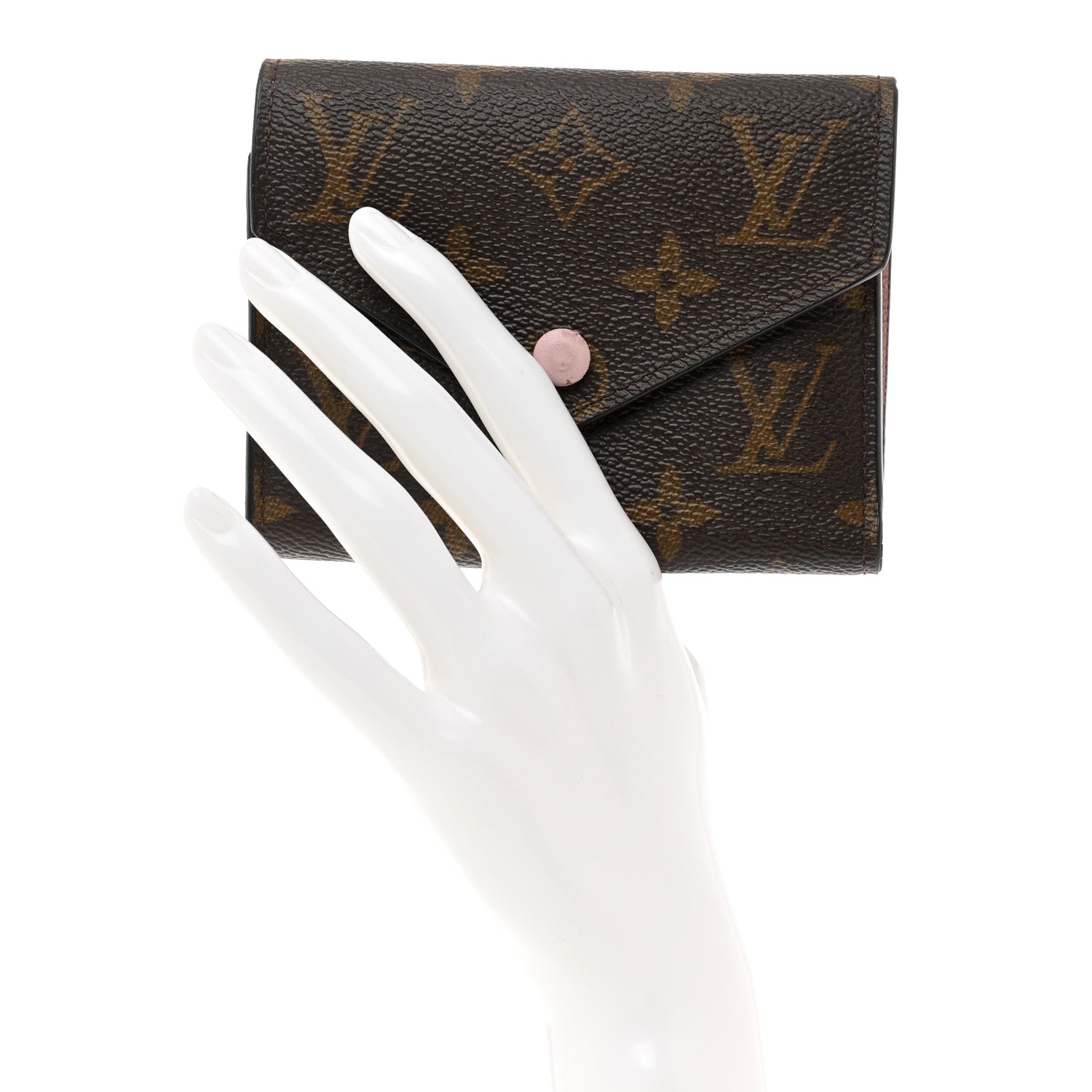 Louis Vuitton Monogram Victorine Wallet Rose Ballerine 2 of 8