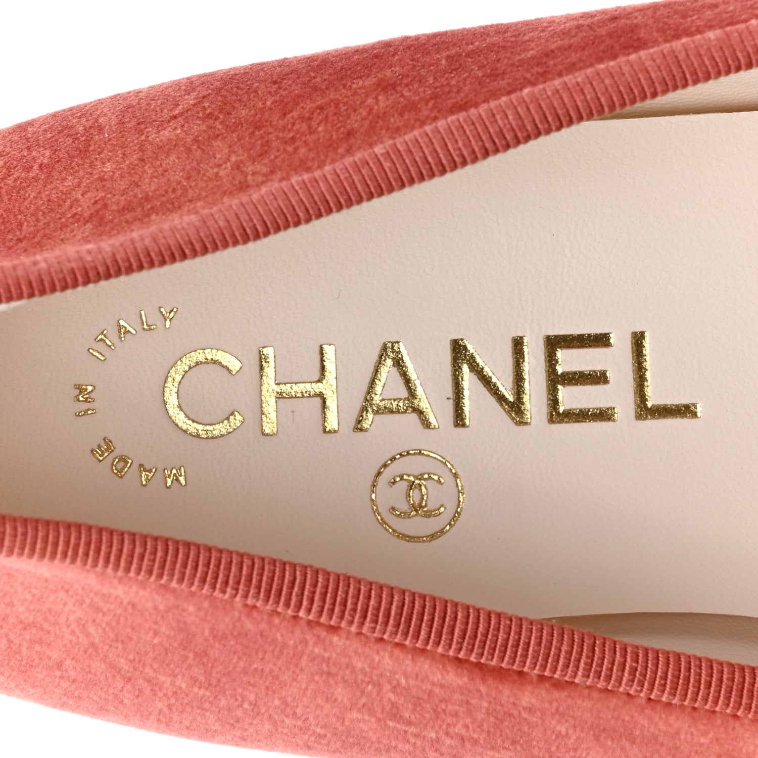 Chanel Velvet Cap Toe CC Ballerina Flats 39 Dark Pink Black 7 of 9