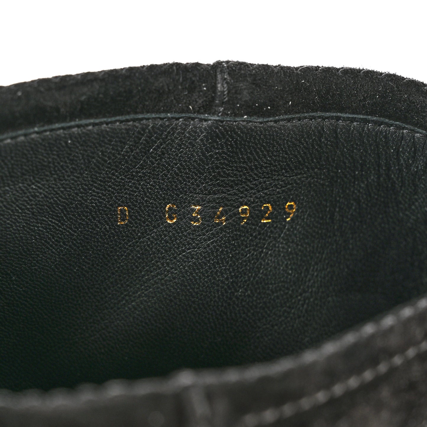 Suede Calfskin Chain CC Short Boots 36.5 Black
