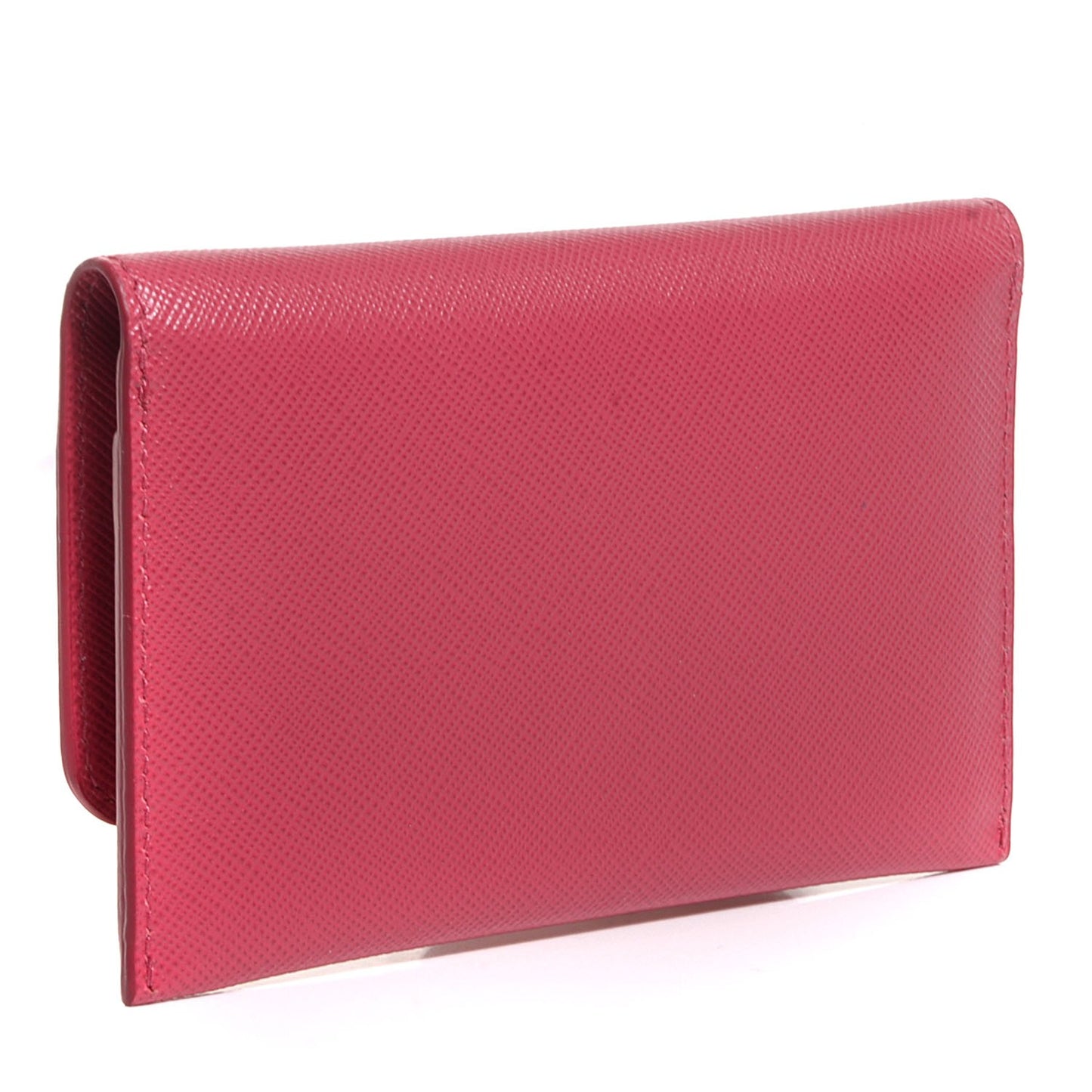 Saffiano Metal Flap Card Holder Ibisco