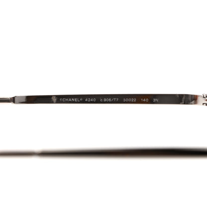 Chanel Mirror Square Sunglasses 4240 Grey 5 of 10