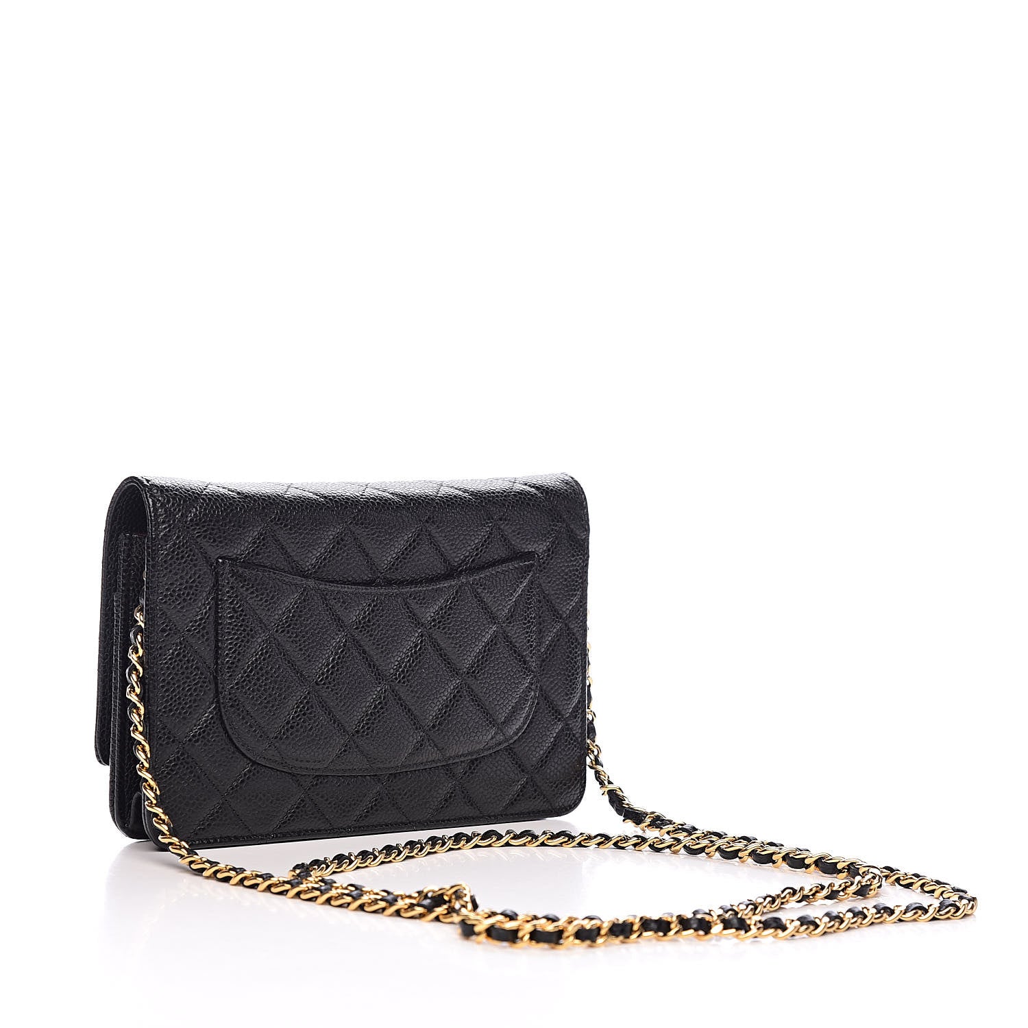 Chanel Caviar Quilted Wallet On Chain WOC Black 3 of 12