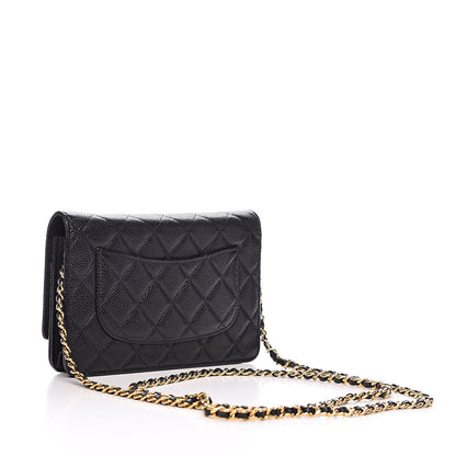 Chanel Caviar Quilted Wallet On Chain WOC Black 3 of 12