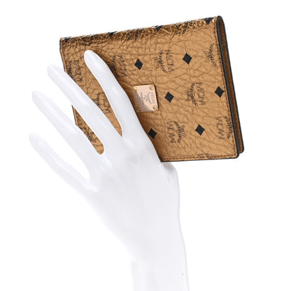 MCM Metallic Visetos Passport Holder Gold 2 of 6