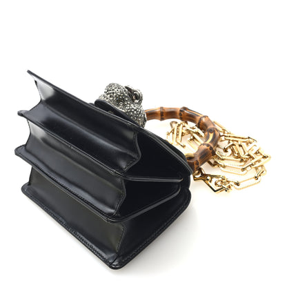 Gucci Calfskin Bamboo Mini Thiara Top Handle Bag Black 10 of 10
