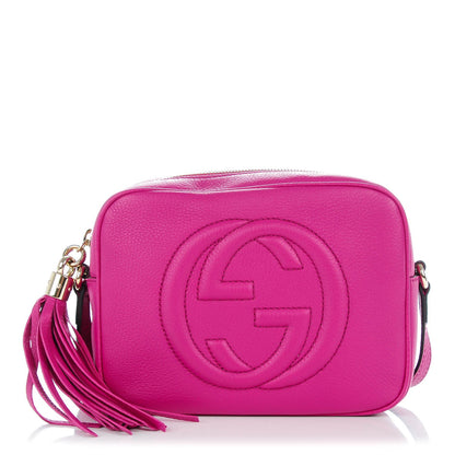 Gucci Cellarius Calfskin Small Soho Disco Bag Bright Bouganville 1 of 7