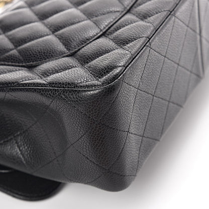 Chanel Caviar Quilted Jumbo Double Flap Black 15 of 18