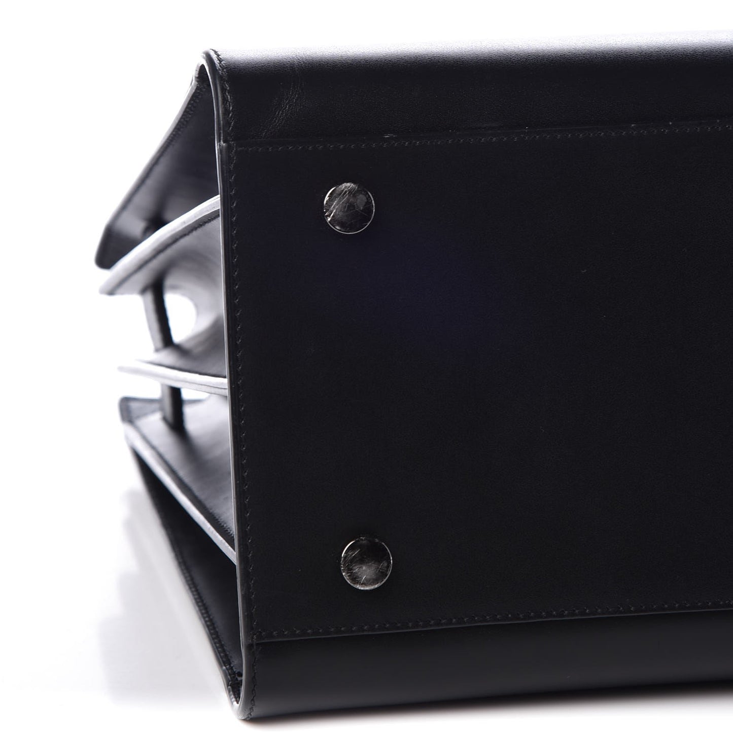 Smooth Calfskin Small Sac De Jour Black