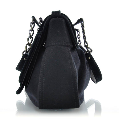 Fendi Cashmere Velvet B Bag Black 6 of 11