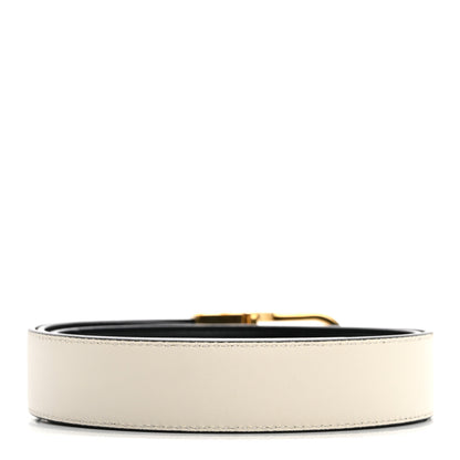Gucci Calfskin Interlocking G Reversible Belt 90 36 Ivory 2 of 10