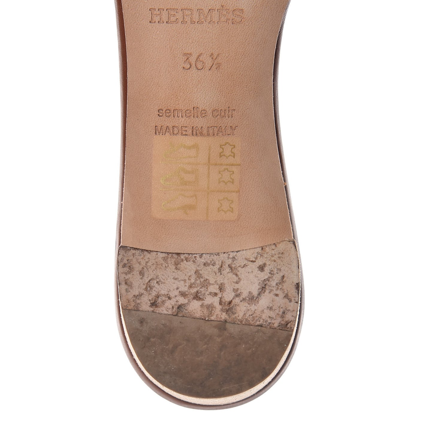 Calfskin Oasis Sandals 36.5 Gold