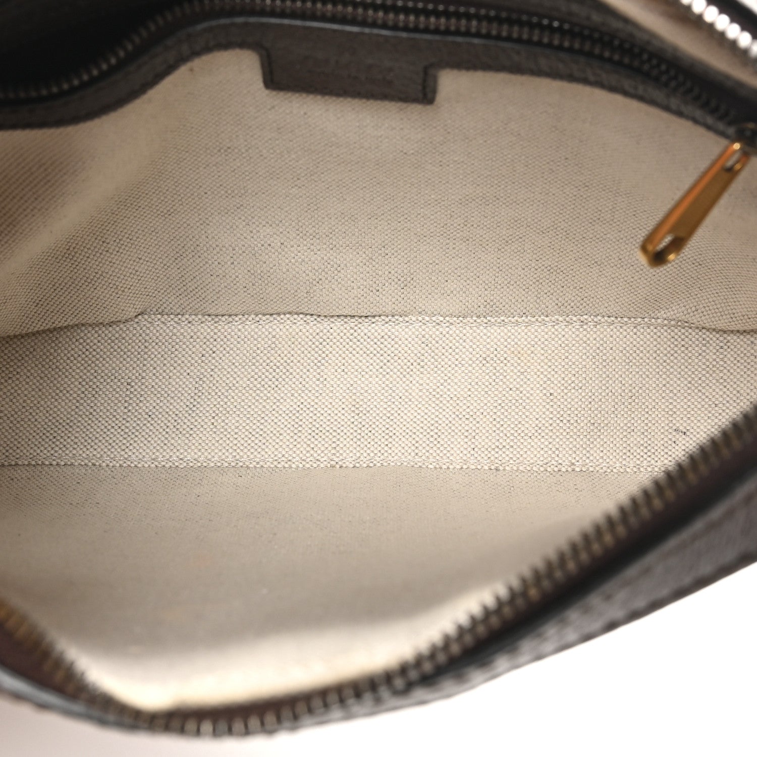 Gucci GG Supreme Monogram Textured Dollar Calfskin Web Ophidia Wristlet Shoulder Bag Beige Ebony New Acero 6 of 10