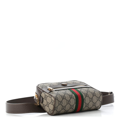 Gucci GG Supreme Monogram Web Small Ophidia Belt Bag 85 34 Dark Brown 3 of 6