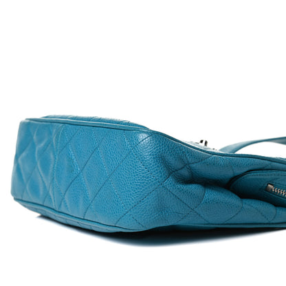 Chanel Caviar Quilted Shoulder Bag Blue 9 of 17
