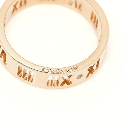Tiffany 18K Yellow Gold Diamond Wide Atlas Pierced Ring 54 7 5 of 5