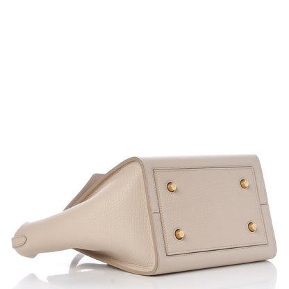 Celine Crisped Calfskin Mini Tie Knot Tote Chalk 4 of 13