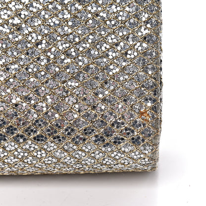 Jimmy Choo Glitter Fabric Clutch Champagne 13 of 14