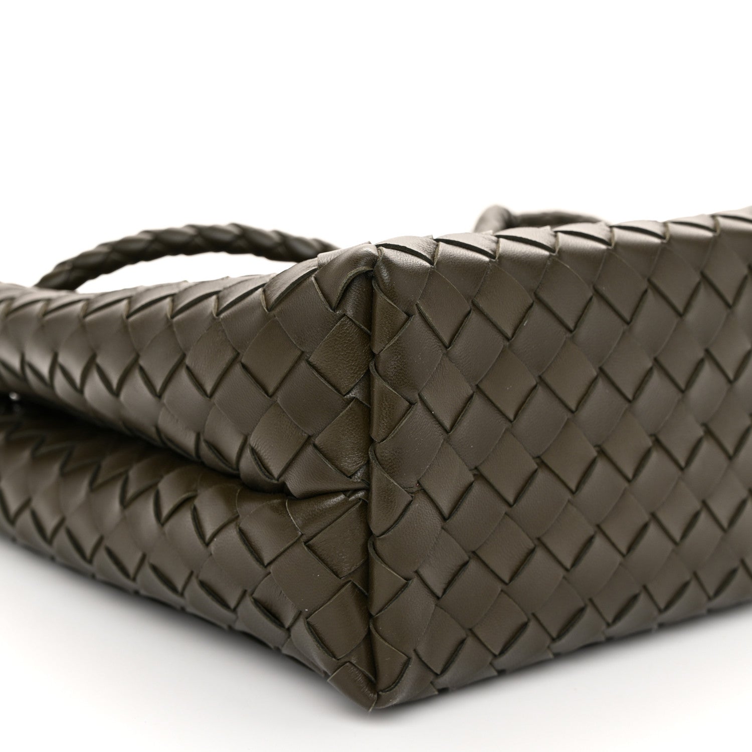 Bottega Veneta Nappa Intrecciato Medium Andiamo Shoulder Bag Dark Green 8 of 9