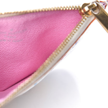 Louis Vuitton Monogram Multicolor Key Pouch White Litchi 7 of 12