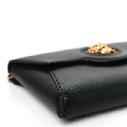 Versace Grained Calfskin La Medusa Chain Crossbody Bag Black 7 of 8