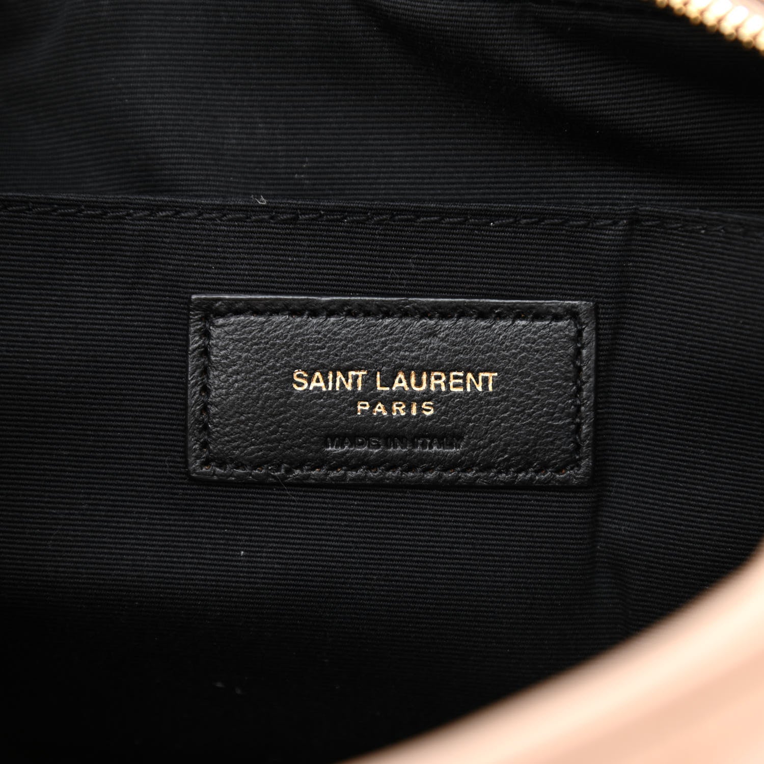 Saint Laurent Calfskin Matelasse Monogram Lou Camera Bag Dark Beige 6 of 8