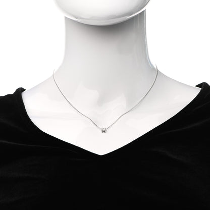 Cartier 18K White Gold Diamond .24ct C De Cartier Pendant Necklace 2 of 5