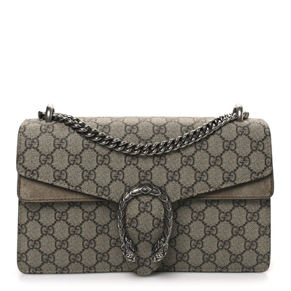Gucci GG Supreme Monogram Small Dionysus Shoulder Bag Taupe 1 of 10