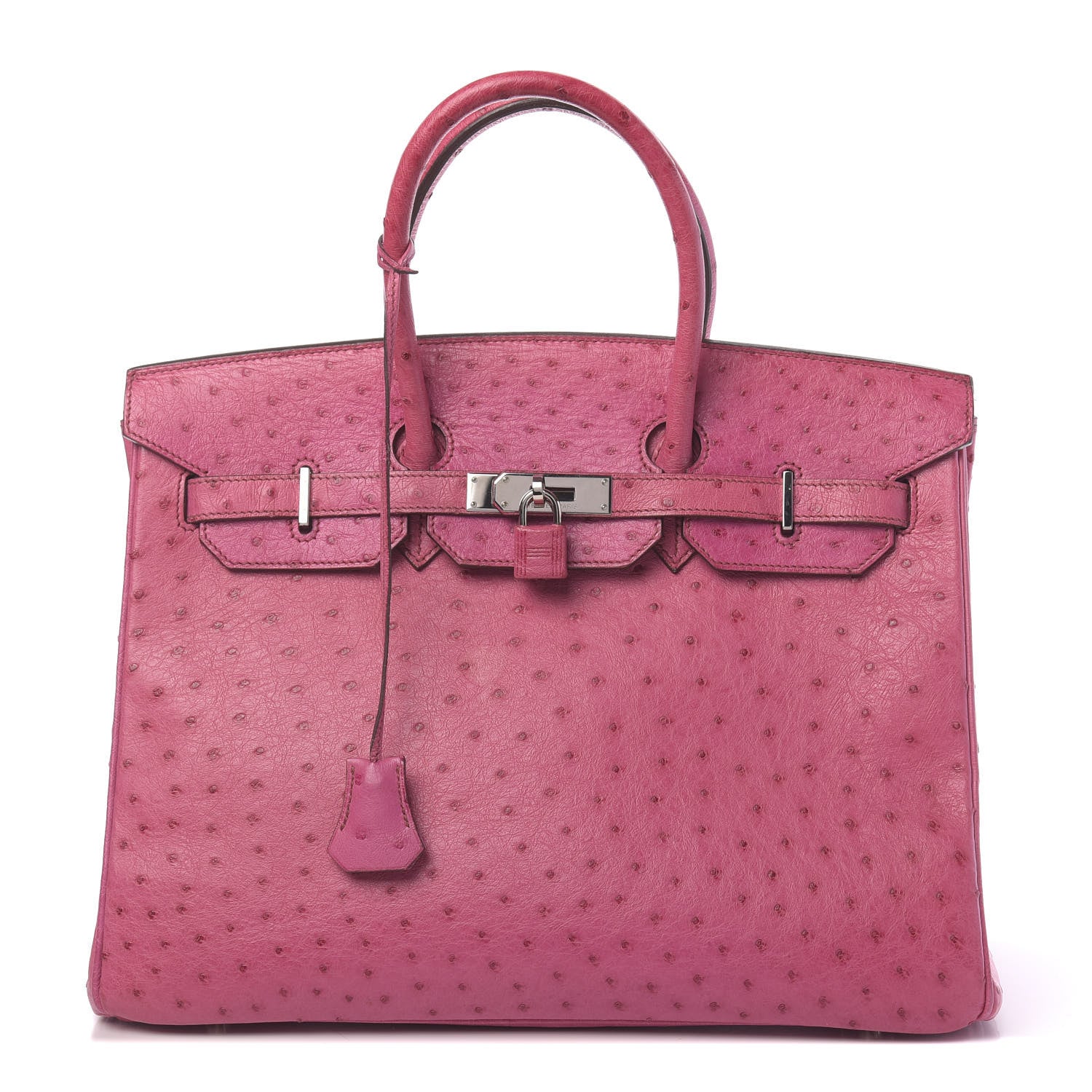 Hermes Ostrich Birkin 35 Fuchsia 1 of 36