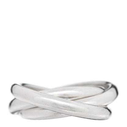 Tiffany Sterling Silver Interlocking Ring 49 5 1 of 4