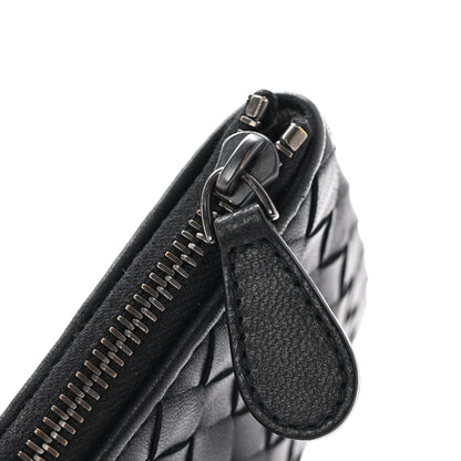 Bottega Veneta Nappa Intrecciato Flat Zip Pouch Black 8 of 12