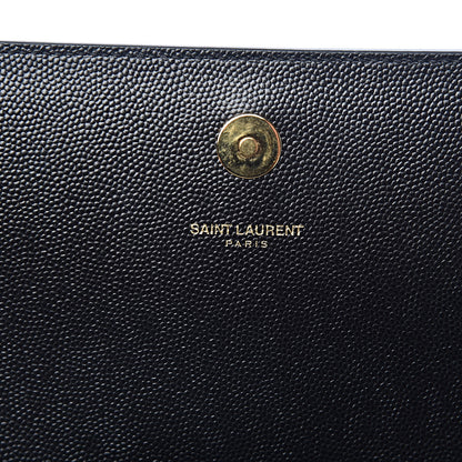Saint Laurent Grain De Poudre Classic Monogram Kate Clutch Black 6 of 14
