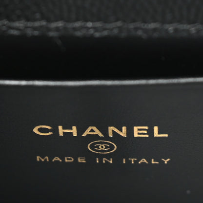 Chanel Caviar Quilted Nano Coco Handle Clutch With Chain Black 6 of 11