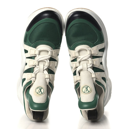 Louis Vuitton Calfskin Technical Nylon LV Archlight Sneakers 39 Green 2 of 10