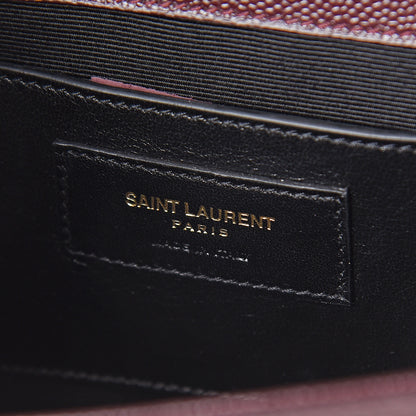 Saint Laurent Grain De Poudre Classic Kate Monogram Clutch Amaranto 5 of 5