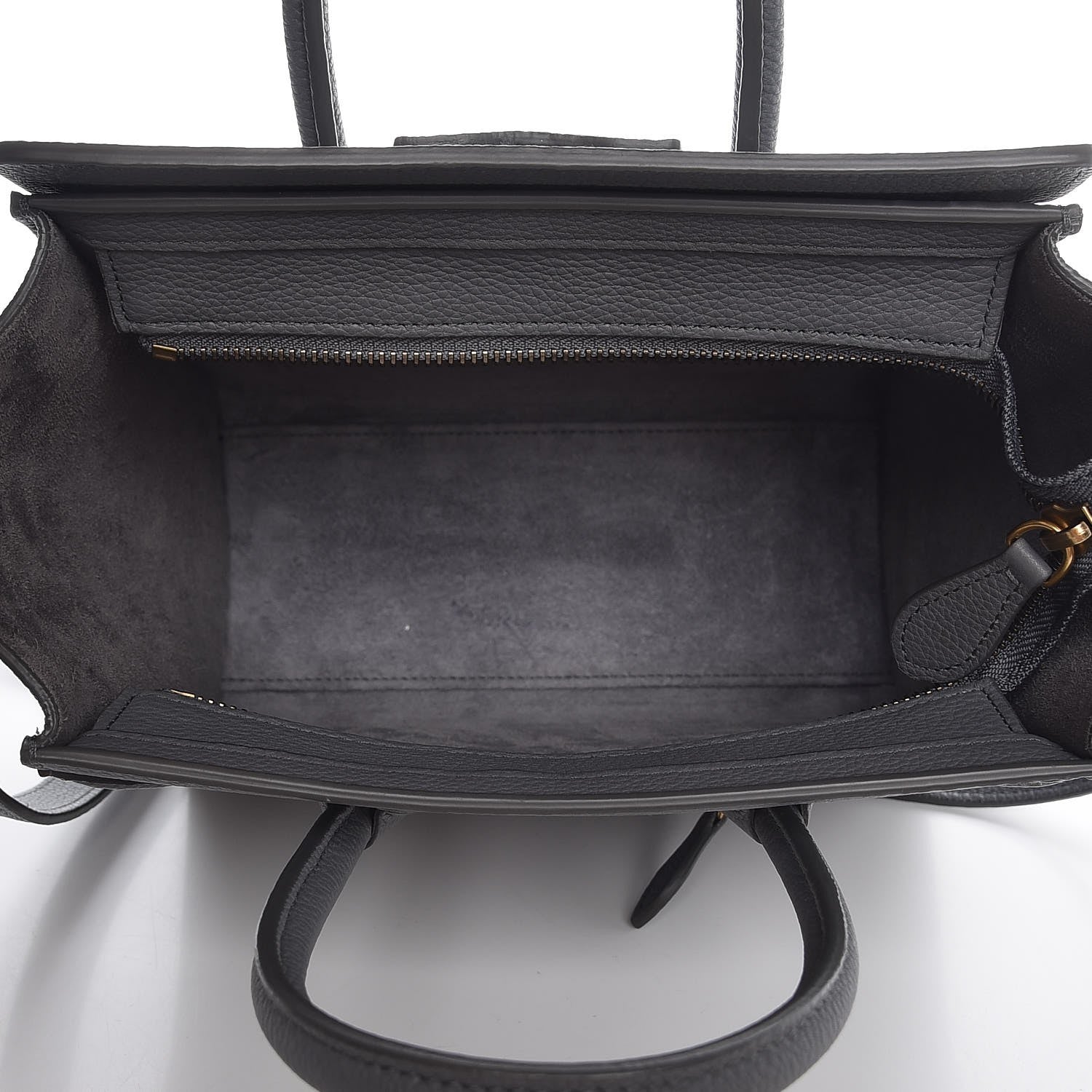 Celine Baby Grained Calfskin Nano Luggage Kohl 5 of 8