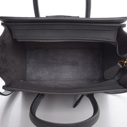 Celine Baby Grained Calfskin Nano Luggage Kohl 5 of 8