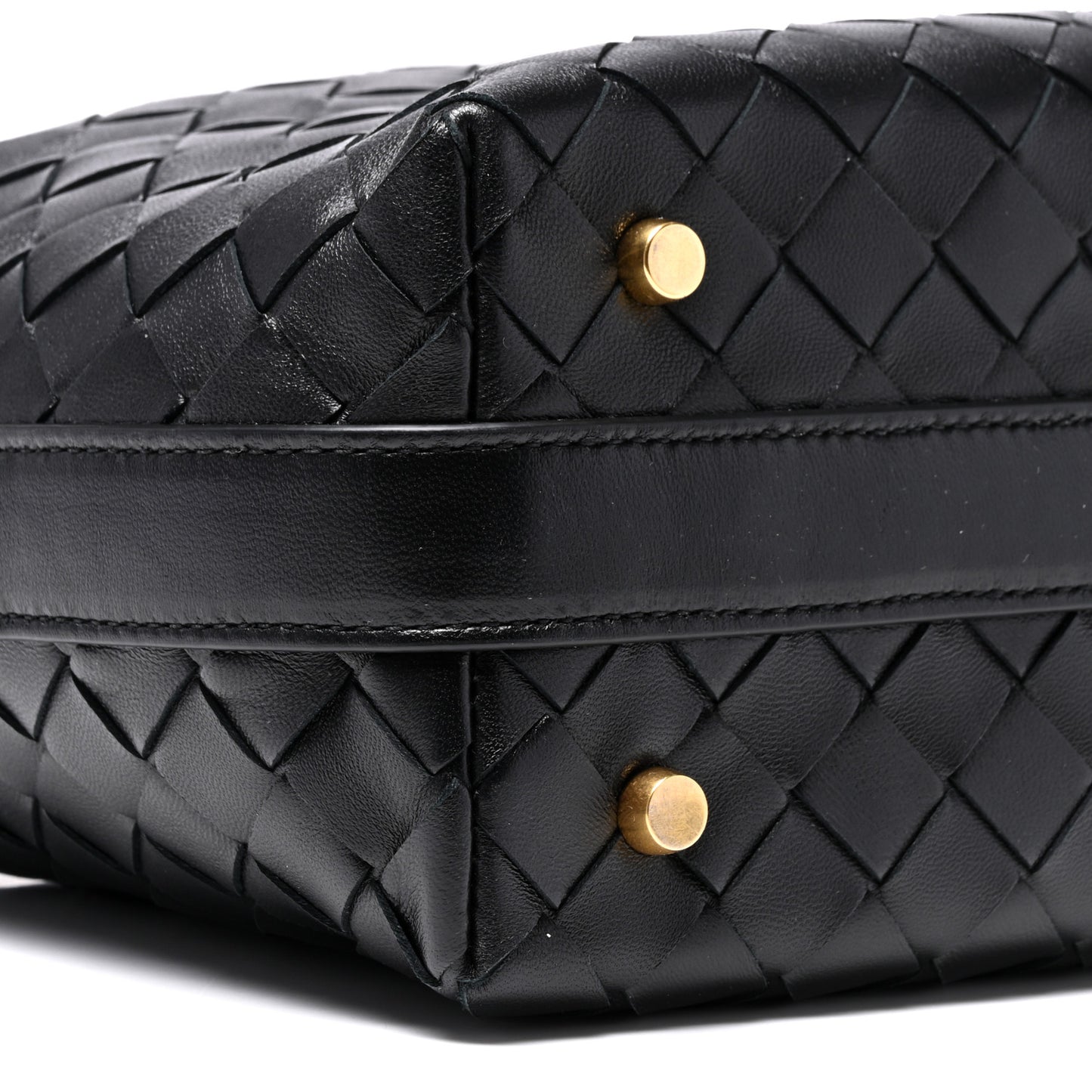 Calfskin Nappa Intrecciato Mini Wallace Black