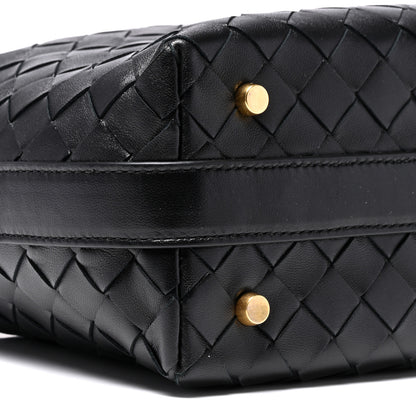 Bottega Veneta Calfskin Nappa Intrecciato Mini Wallace Black 9 of 10